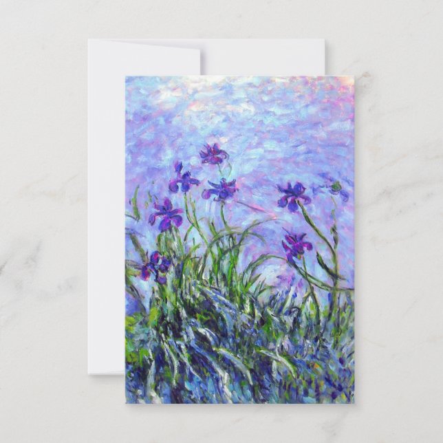 Reserva La Fecha Monet Lilac Irises (Anverso)