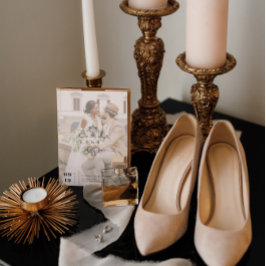 Reserva La Fecha Monograma de cosecha | Foto Guardar la fecha