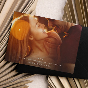 Reserva La Fecha Monograma moderno MINIMALISTA simple