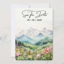 Reserva La Fecha Montaña floral simple horizontal