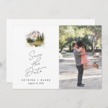 Monte Rainier Washington Salva la fecha