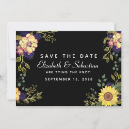 Reserva La Fecha Moody Floral Wedding Save The Date