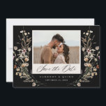 Reserva La Fecha Moody Floral Wedding Save the Date<br><div class="desc">Our save the date card features a hand-painted rustic watercolor bohemian floral wreath adorned with butterfly details for the perfect moody,  romantic boho vibe.</div>
