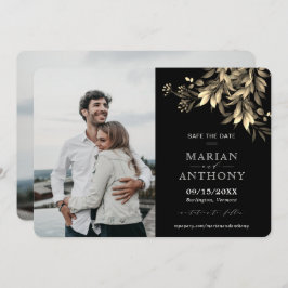 Reserva La Fecha Moody Greenery Eucalyptus Black & Beige