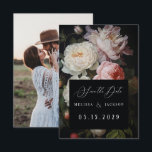 Reserva La Fecha Moody White Peony Rosa de Rubor<br><div class="desc">Moody white peony boda floral,  suite inspirada en el estilo holandés.</div>