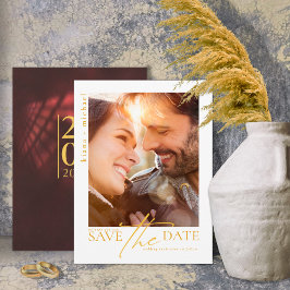 Reserva La Fecha Moonlight Romance Boda Burgundy ID881