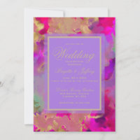 Morado de mármol, oro, boda rosa a medida