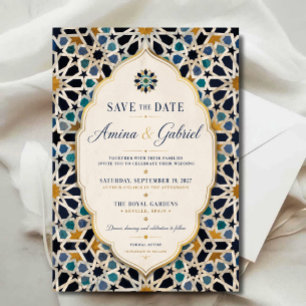 Reserva La Fecha  Moroccan Mosaic Elegant Mediterranean 