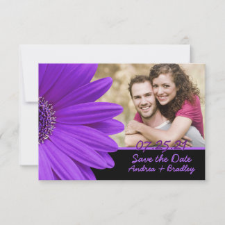Reserva La Fecha Morple Gerbera Daisy Black Photo Boda