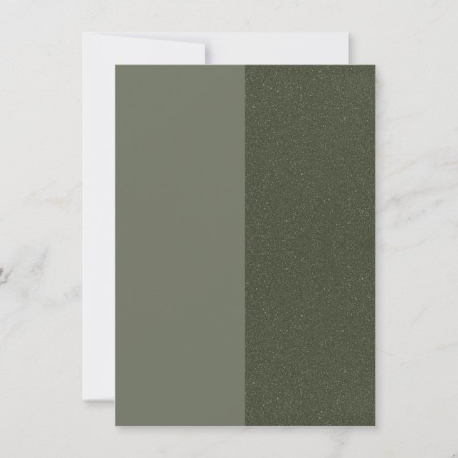 Reserva La Fecha Moss Green Dual-Tone Save the Date – Personalizabl (Anverso)