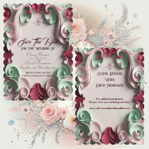 Reserva La Fecha Motivos florales de elegancia barroca Acanthus Swi