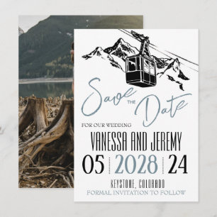 Reserva La Fecha Mountain Love Dusty Blue