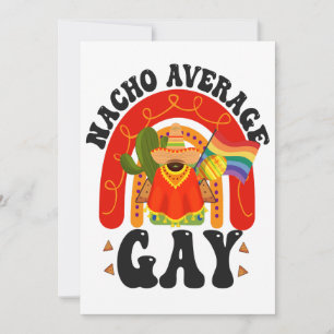 Reserva La Fecha Nacho Promedio Gay Gracioso LGBTQ Cinco De Mayo