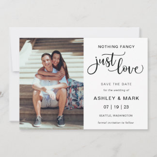 Reserva La Fecha Nada Fancy Just Love Boda Photo