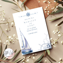 Reserva La Fecha Nantucket Nautical Photo Boda