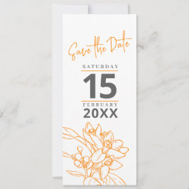 Reserva La Fecha Naranja blossom foto boda ahorrando la fecha