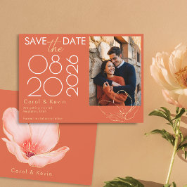 Reserva La Fecha Naranja brillante Verona atardecer boda fotográfic