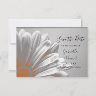 Reserva La Fecha Naranja Floral Highlights Boda Guardar la fecha