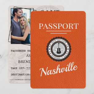 Reserva La Fecha Naranja Nashville Passport Guardar la fecha