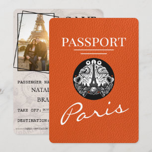 Reserva La Fecha Naranja Paris Passport Guardar la fecha