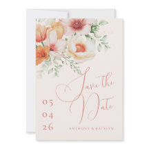 Naranja Primavera verano Peach Boda floral