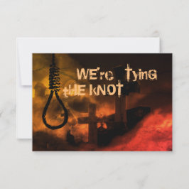 Reserva La Fecha Nariz y cementerio estamos atando al Boda Knot