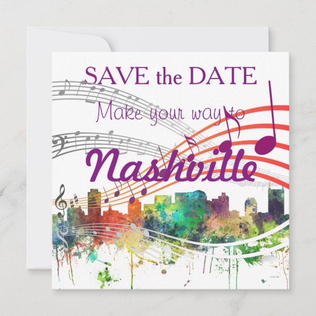 RESERVA LA FECHA NASHVILLE, TENNESSEE SKYLINE SP - (Anverso)