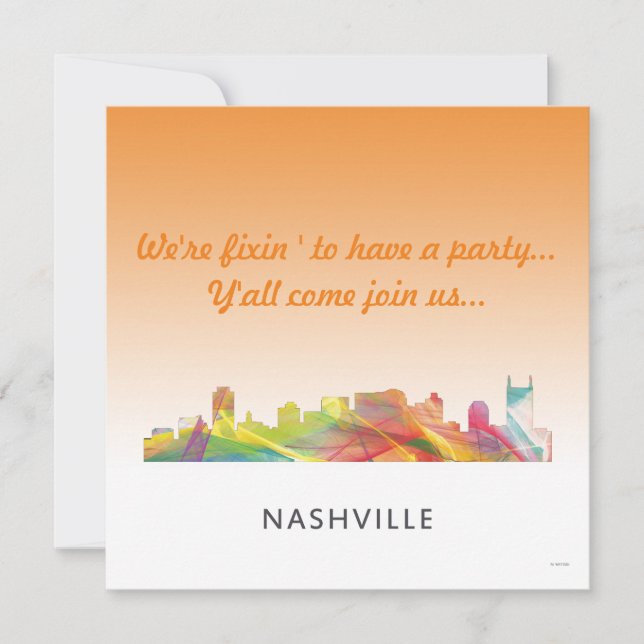 RESERVA LA FECHA NASHVILLE, TENNESSEE SKYLINE WB1 - (Anverso)