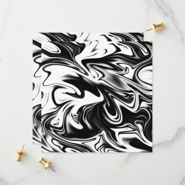 Reserva La Fecha "Natación cósmica: Elegancia de mármol blanco y ne (Anverso/Reverso In Situ)