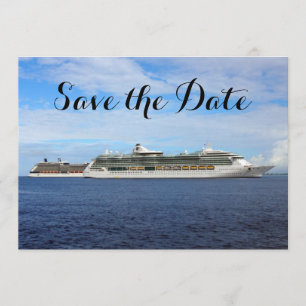 Reserva La Fecha Nautical Boda Cruise Ship Save the Date Ocean