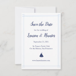 Reserva La Fecha Nautical Sailboat Save the Date