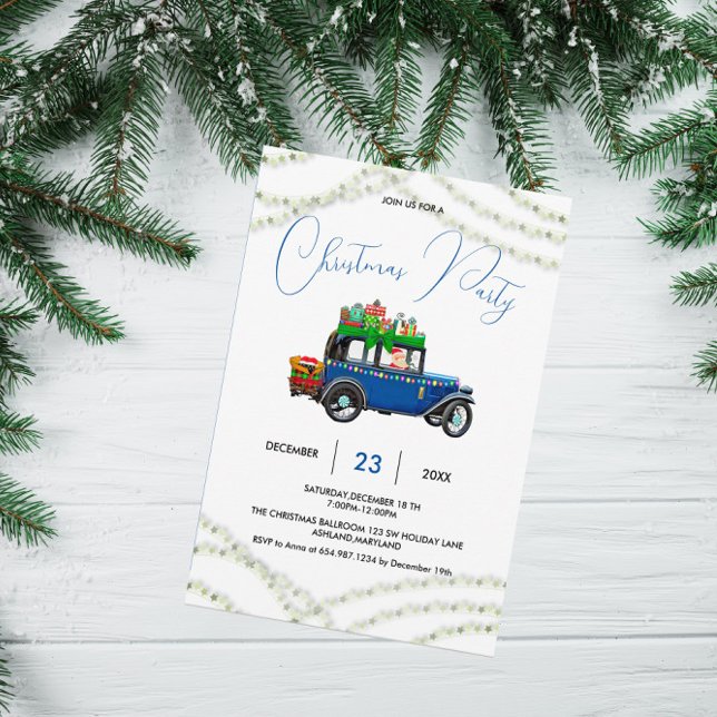 Reserva La Fecha Navidades azules Fiesta de Navidades de Camión Pin (Subido por el creador)