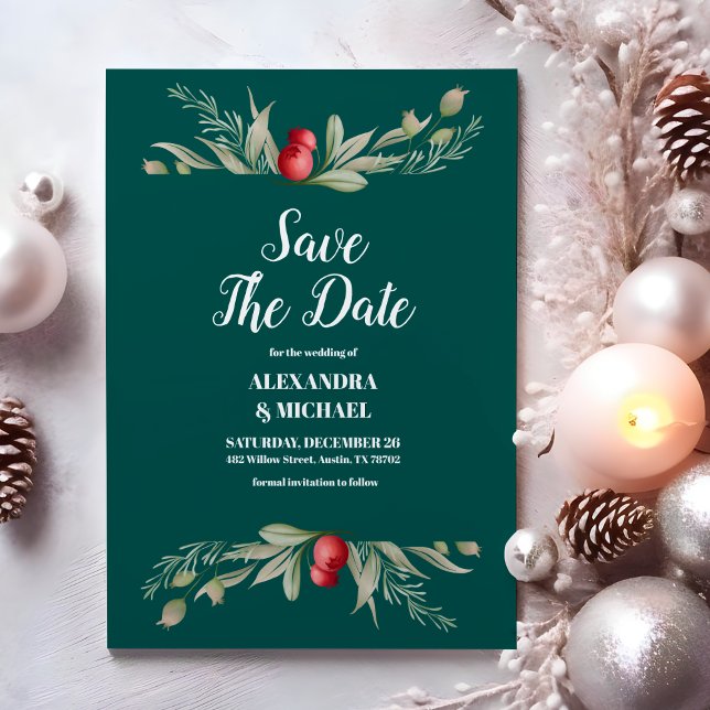 Reserva La Fecha Navidades Boda de Verdor de Invierno (Subido por el creador)