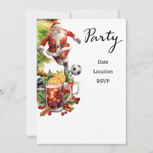 Reserva La Fecha Navidades de fútbol con Santa Claus jugando al bal