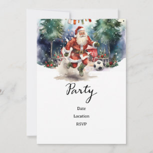 Reserva La Fecha Navidades de fútbol con Santa Claus jugando al bal