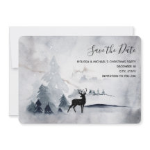 Navidades de la acuarela gris y salvaje