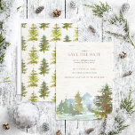 Reserva La Fecha Navidades de la selva montañosa rusa salvan la fec<br><div class="desc">La invitación Save the Date de este rústico Navidad de la selva montañosa tiene una hermosa acuarela de un lago arbolado con montañas nevadas detrás, sobre un falso fondo de ladrillo de abedul. En la parte trasera de la invitación, hay pinos verdes esparcidos por la corteza de abedul, para completar...</div>