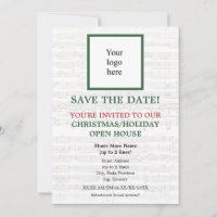 Navidades de logotipos de la tienda de música loca