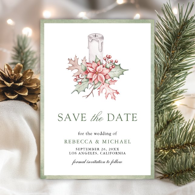 Reserva La Fecha Navidades de Poinsettia Boda de fotografía por vel (Subido por el creador)