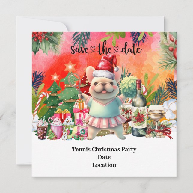 Reserva La Fecha Navidades de tenis invitados por el Fiesta de teni (Anverso)