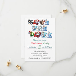 Reserva La Fecha Navidades elegantes acuarela Botánica