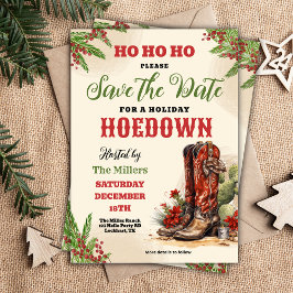 Reserva La Fecha Navidades occidentales, Holiday Hoedown, Fiesta Co