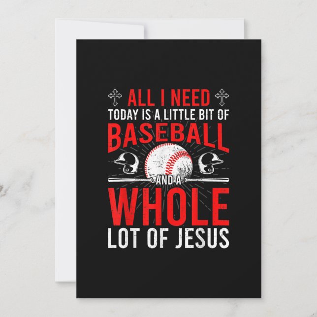 Reserva La Fecha Necesito Hoy Que El Béisbol Sea Un Montón De Jesús (Anverso)