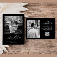 Negra | Elegancia italiana dos código QR de foto