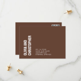 Reserva La Fecha Negrita minimalista Guardar la fecha con código QR