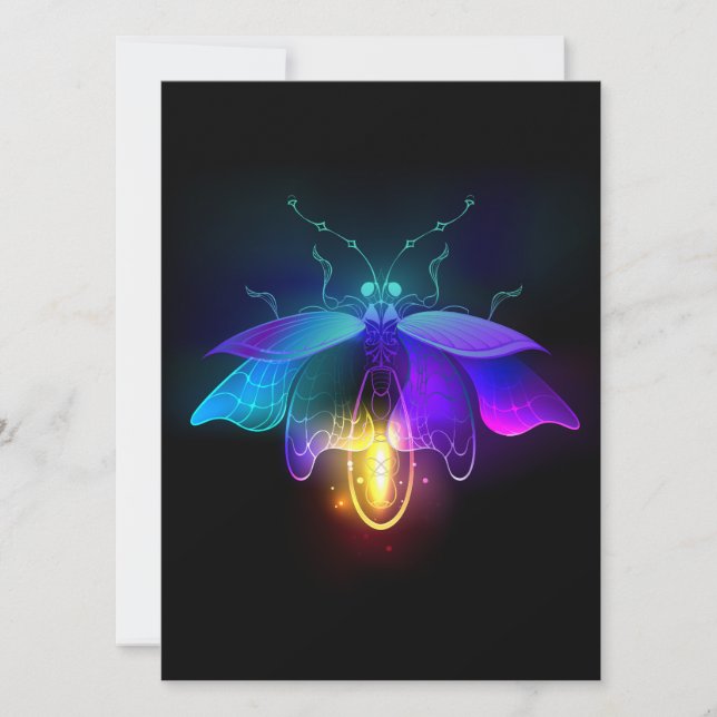 Reserva La Fecha Neon Firefly en negro (Anverso)