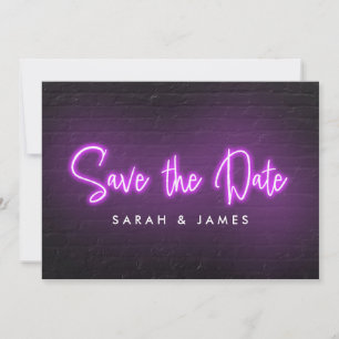Reserva La Fecha Neon Modern Save the Date