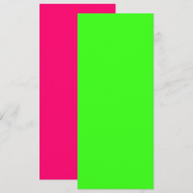 Reserva La Fecha Neón Verde y Neón Rosa Guardar la Fecha – Personal (Anverso / Reverso)