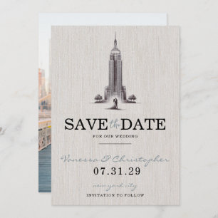 Reserva La Fecha New York City Bride & Groom Save the Date
