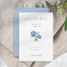 Reserva La Fecha No hay guión gris fotográfico Hydrangea Guardar la